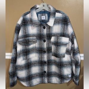 Hurley Men's Plaid Flannel Lined Jacket Warm Size XL Button Up Pockets